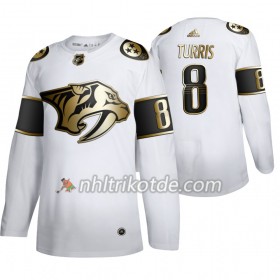 Nashville Predators Trikot Kyle Turris 8 Adidas 2019-2020 Golden Edition Weiß Authentic - Herren